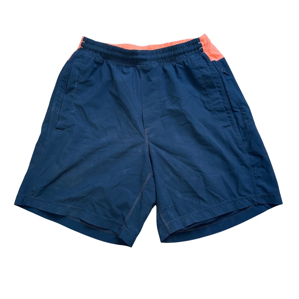 Birddogs Gym Shorts Mens Small Navy Orange Good Lined‎ Athletic Workout
